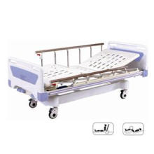 Cama de hospital médica móvil full-Fowler con placa de ABS